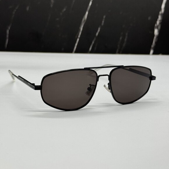 NEW BOTTEGA VENETA BV1125S 001 AVIATOR BLACK UNISEX SUNGLASSES BOTTEGA VENETA - Picture 5 of 11